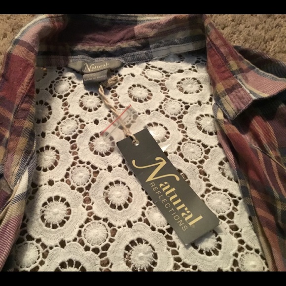 Natural Reflections large ombré plaid - Picture 3 of 7